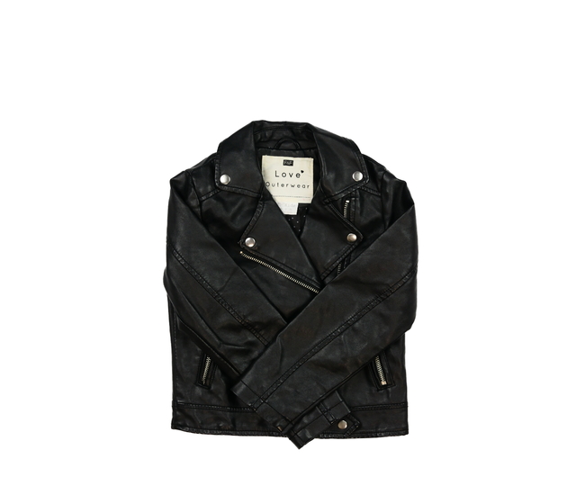 Černá koženková bunda F&F