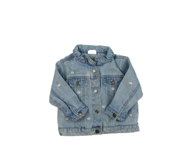 Modrá riflová květinová bunda F&F