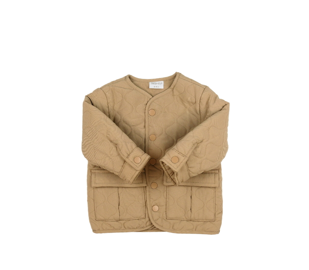 Hnědý prošívaný kabátek F&F