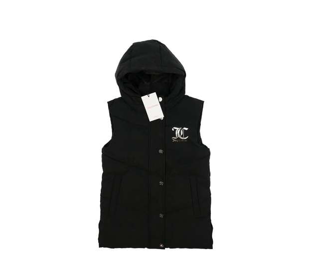 Nová černá prošívaná silnější vesta Juicy Couture
