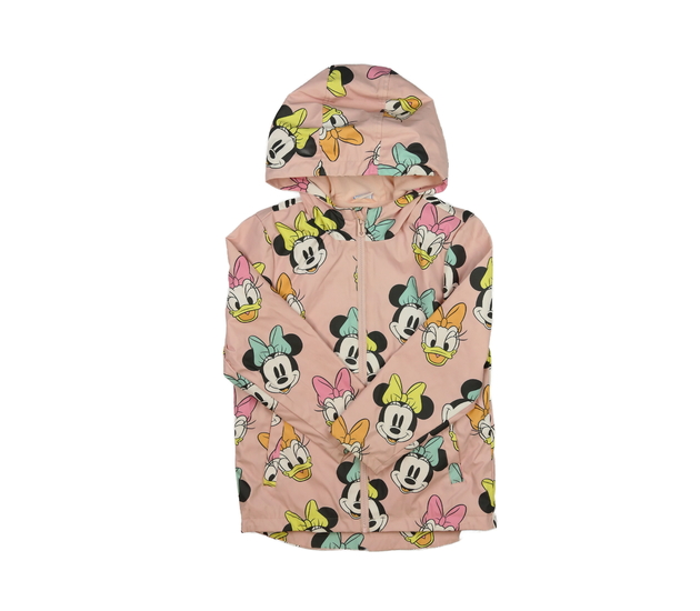 Růžová nepromokavá přechodová bunda Disney 