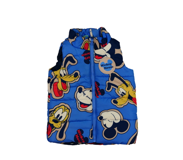 Modrá prošívaná vesta Mickey Disney 