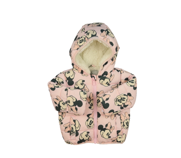 Růžová zimní bunda Minnie Disney George