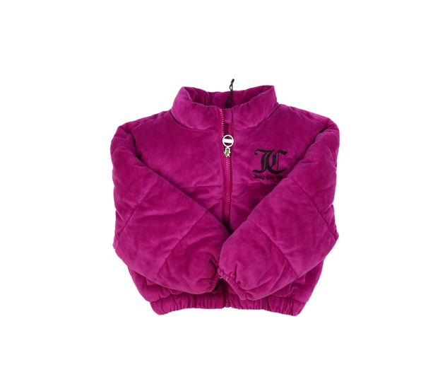 Růžovo-fialová hebká zimní bunda Juicy Couture 