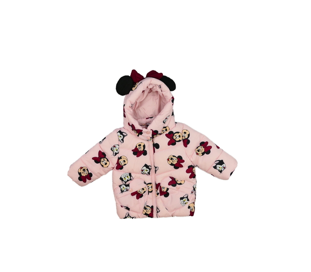 Růžová prošívaná zimní bunda Minnie Primark 