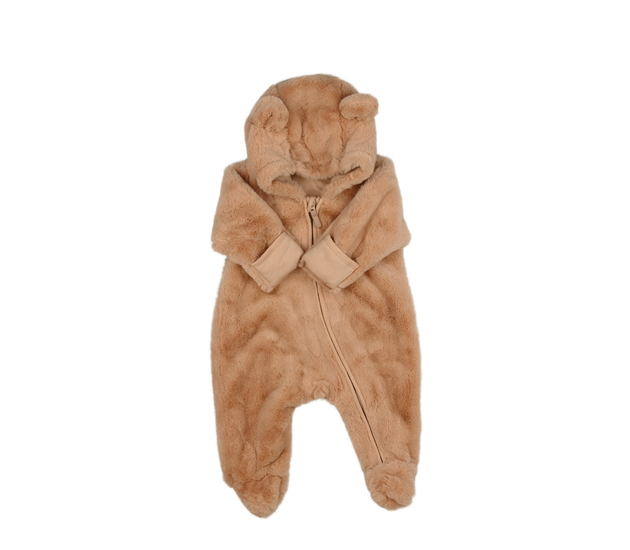 Meruňkový kožíškový zimní overal H&M