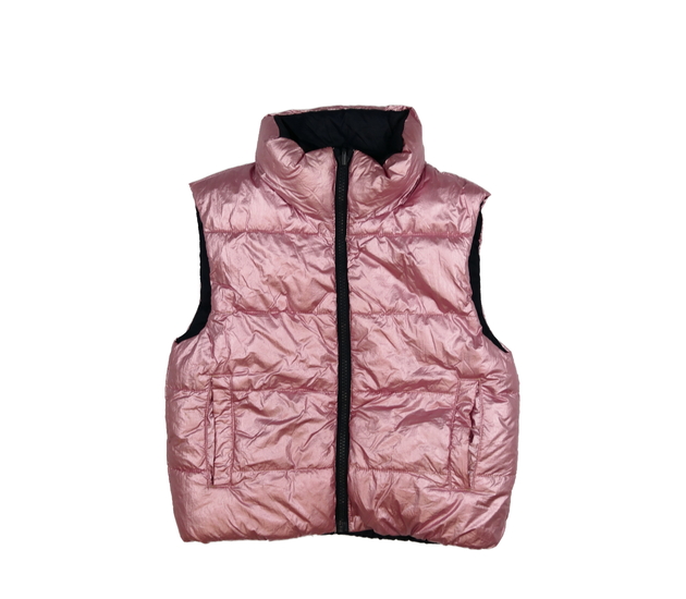Růžová/modrá oboustranná vesta Primark 