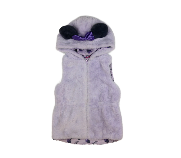 Fialová kožíšková vesta Minnie 
