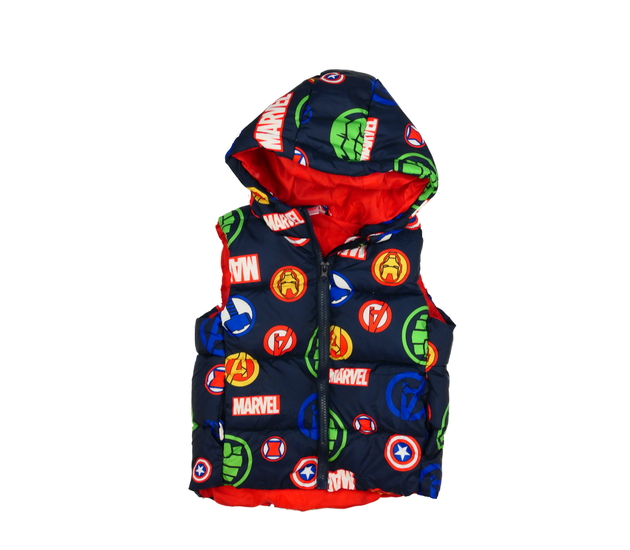 Tmavá prošívaná vesta Marvel 