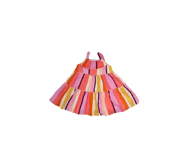 Barevně pruhované široké šaty George