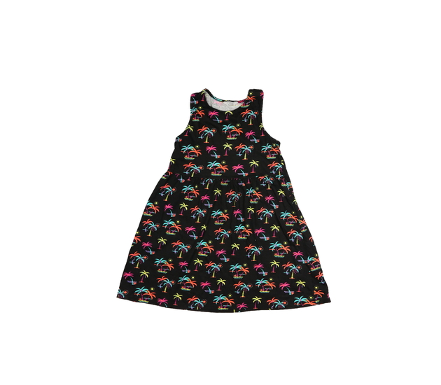 Černé šaty s palmami Primark