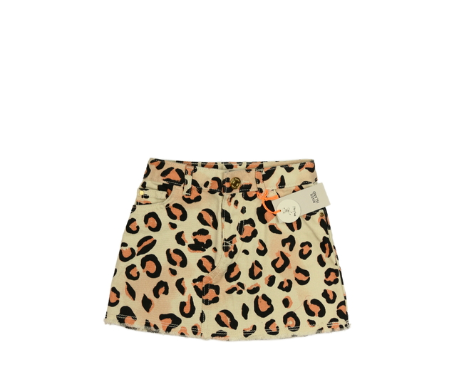 Nová hnědá vzorovaná riflová sukně River Island