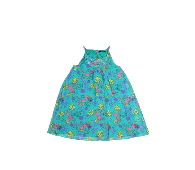 Zelené květinové vzdušné šaty George