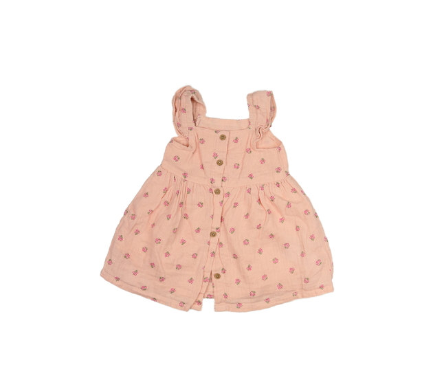 Růžové květinové šaty