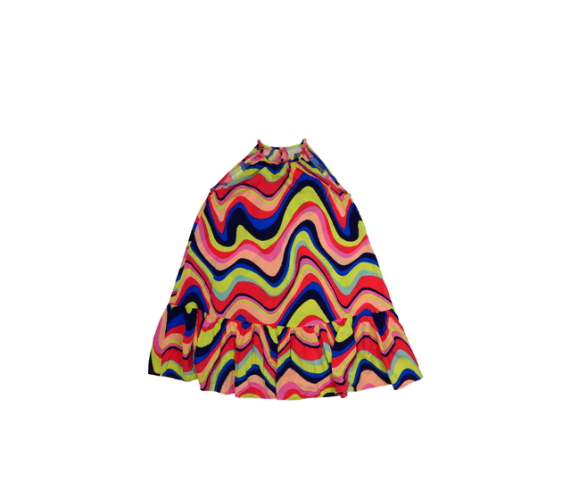 Duhové letní šaty 