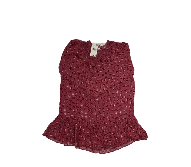 Nové tmavě malinové šaty se vzory