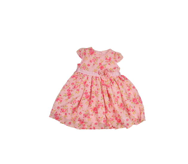 Růžové květinové společenské šaty George