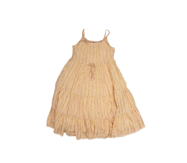 Růžové šaty se zlatými pruhy Next