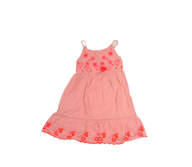 Růžové šaty s vyšitými květinami George