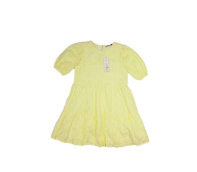 Nové žluté kostkované šaty George