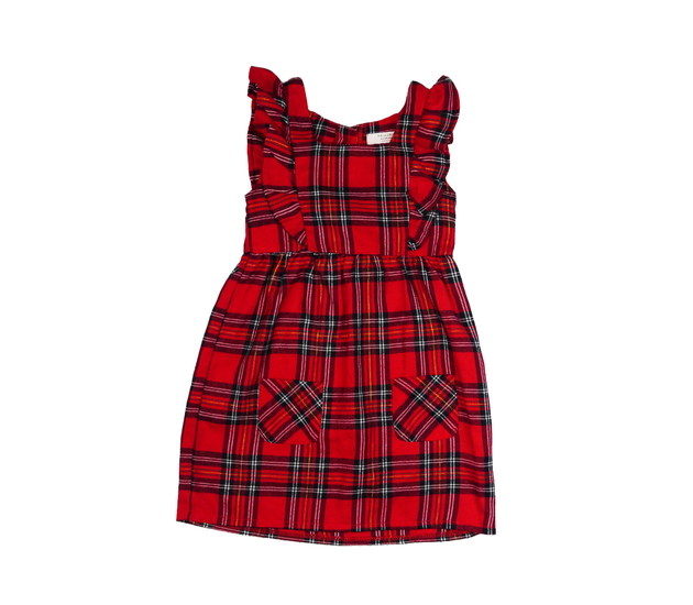 Červené kostkované společenské šaty Primark