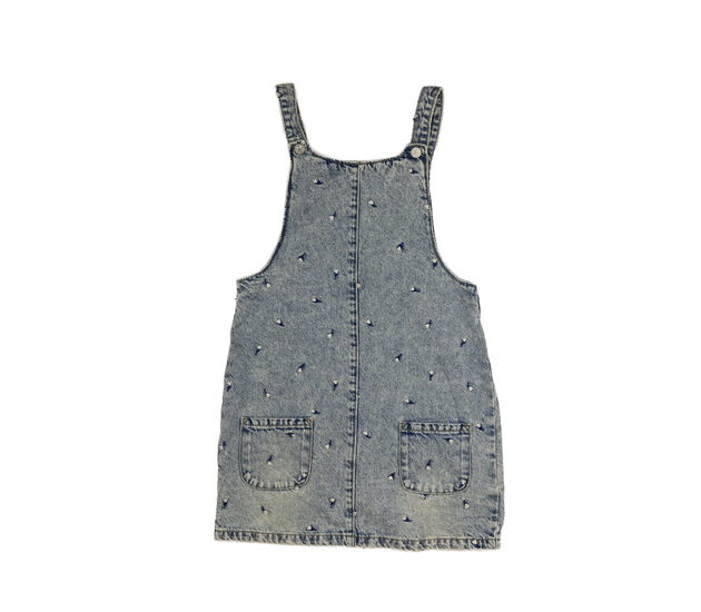 Modré riflové šaty s květinami George