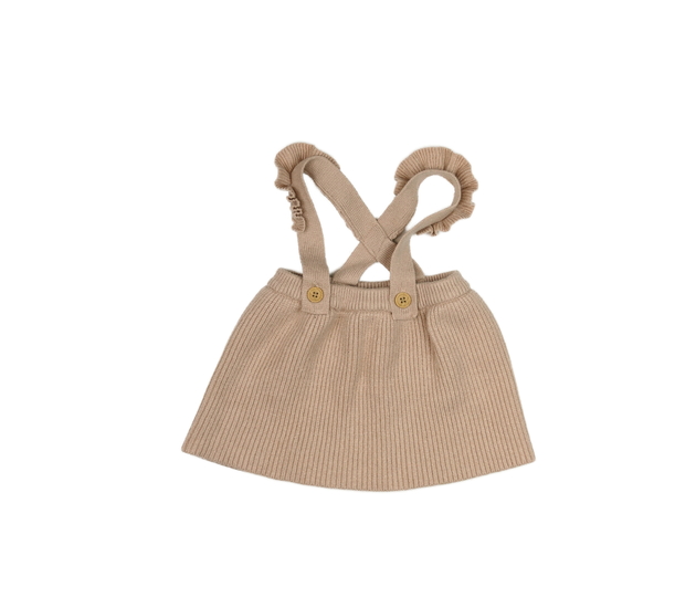 Hnědá pletená sukně se šly George