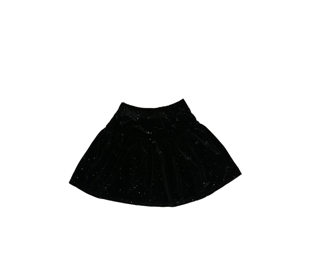 Černá sukně s lesklými detaily 