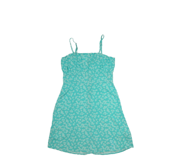 Modré květinové vzdušné šaty New Look