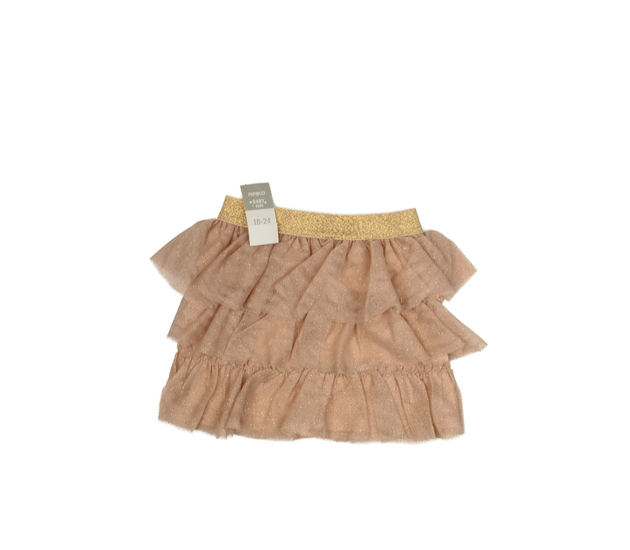 Nová růžová třpytivá vrstvená sukně 