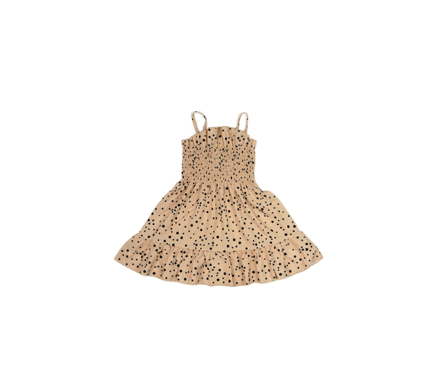 Světle hnědé letní vzdušné šaty