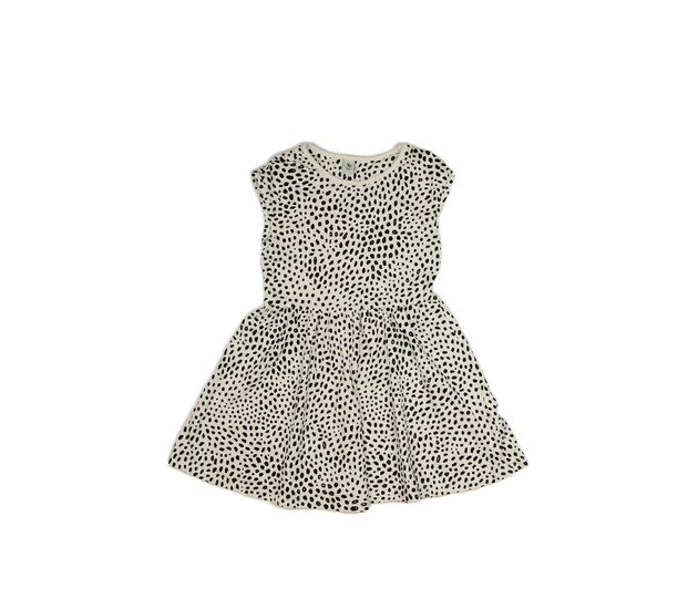 Bílé šaty s černými vzory Tu