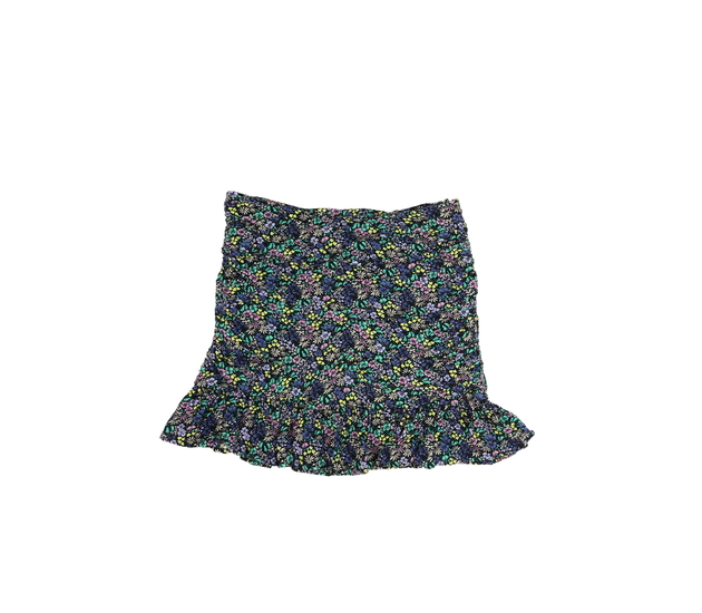 Tmavá nabíraná květinová sukně M&S