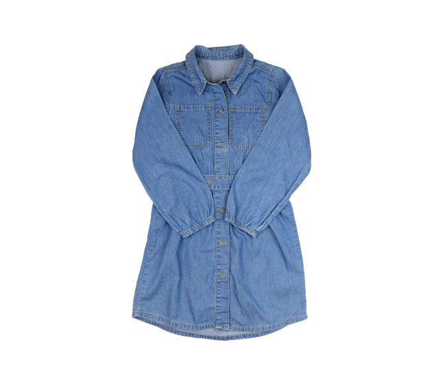 Modré riflové šaty Nutmeg