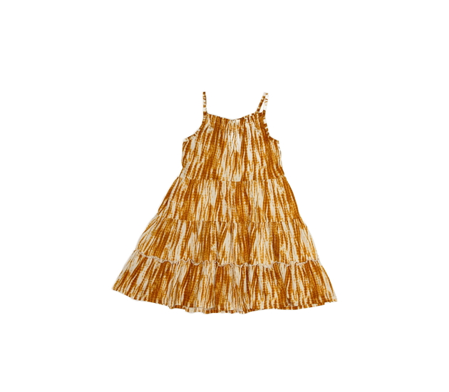 Krémovo-hnědé vzorované volné šaty George