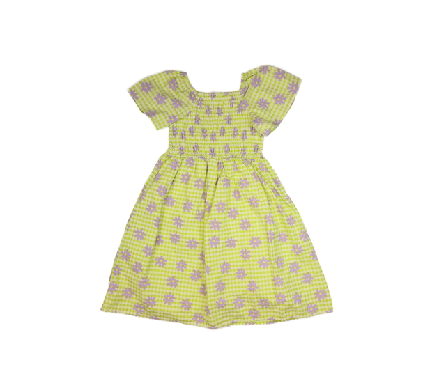 Zelené kostkované květinové šaty George