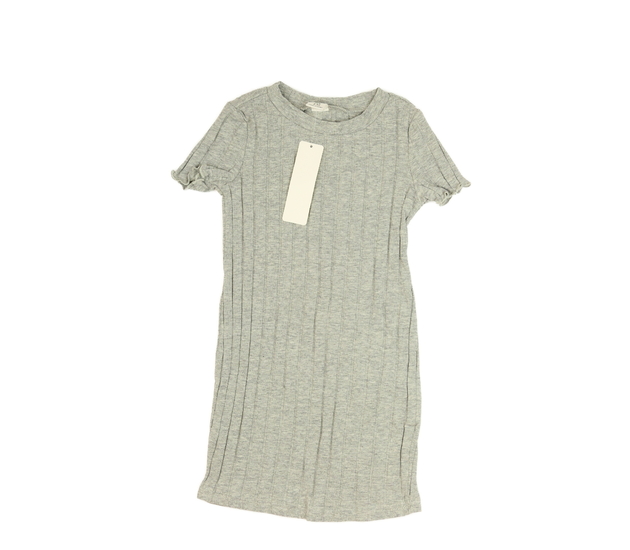 Nové šedé žebrované šaty 