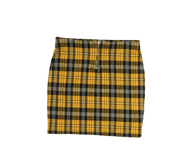Žluto-černá kostkovaná sukně New Look