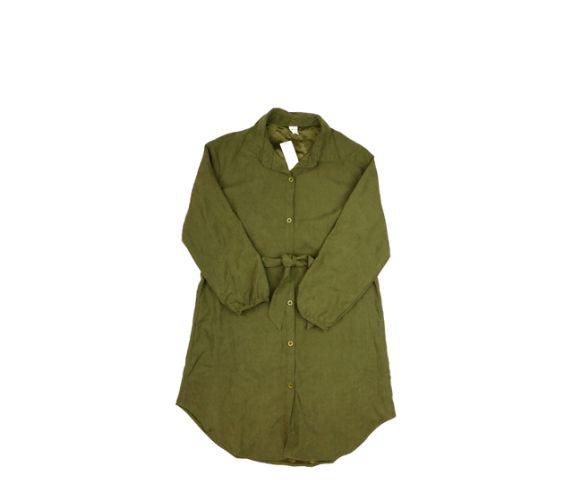 Nové zelené hebké šaty s límečkem