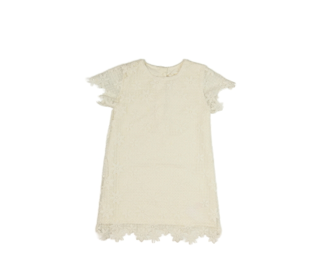 Bílé krajkové společenské šaty Primark