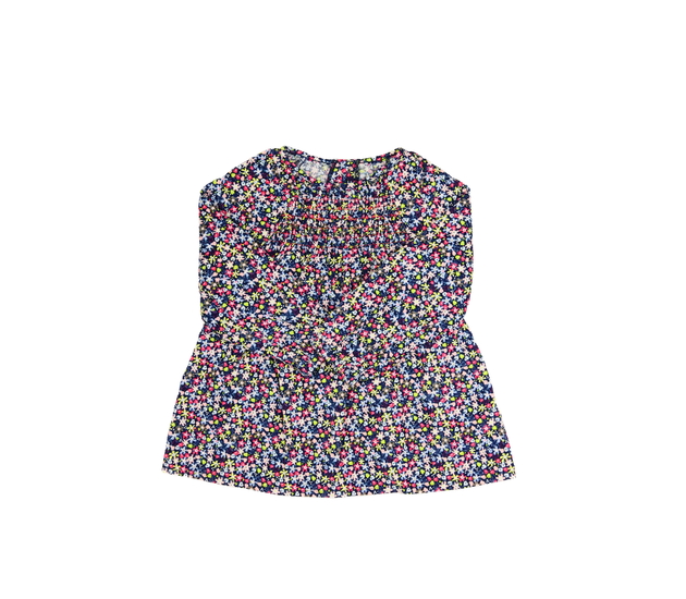 Květinové šaty s dlouhým rukávem