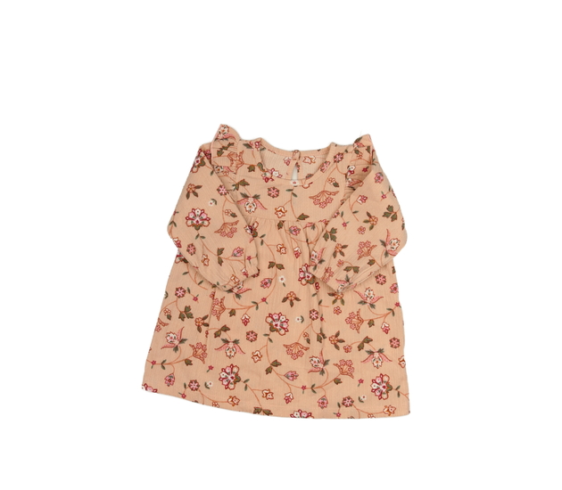 Růžové květinové šaty s volánky George