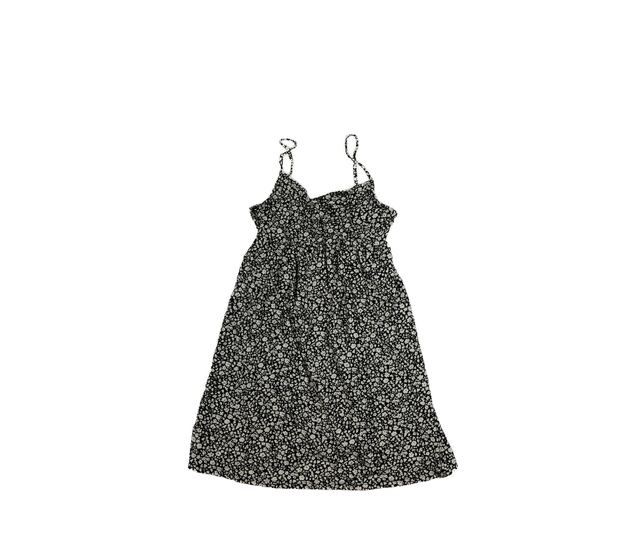 Černé šaty s bílými květy George