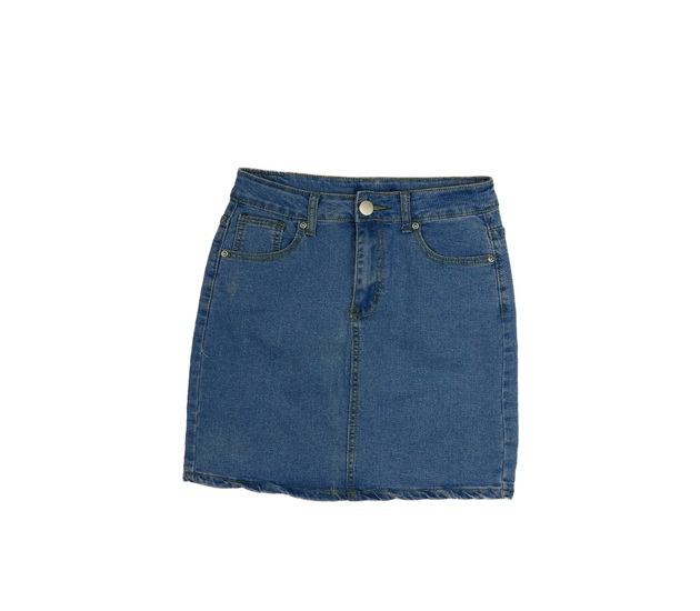 Modrá riflová sukně 