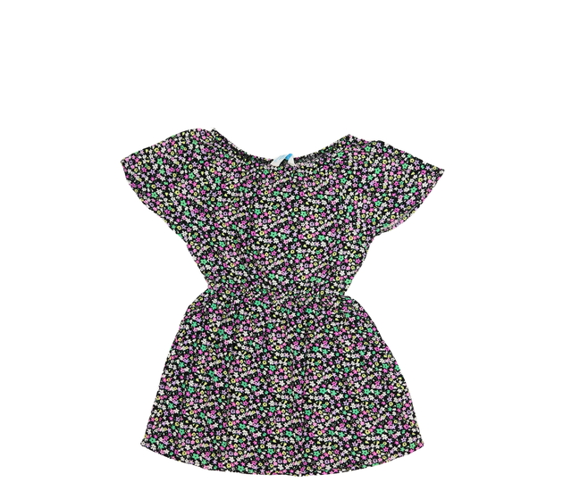 Květinové kratší tmavé šaty Primark