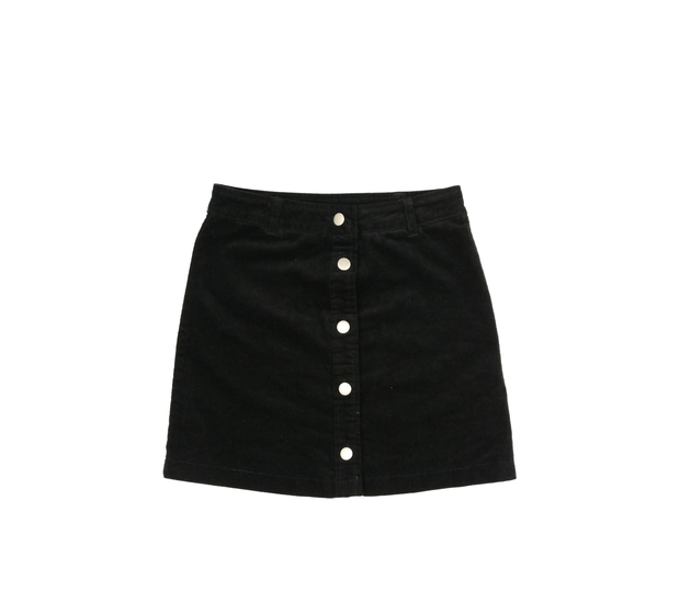 Černá manšestrová sukně Primark