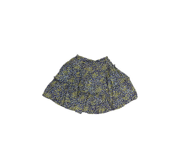 Tmavá květinová vrstvená sukně 