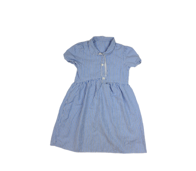 Modré kostkované šaty na suchý zip George
