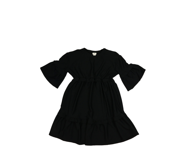 Černé společenské šaty s volánky River Island