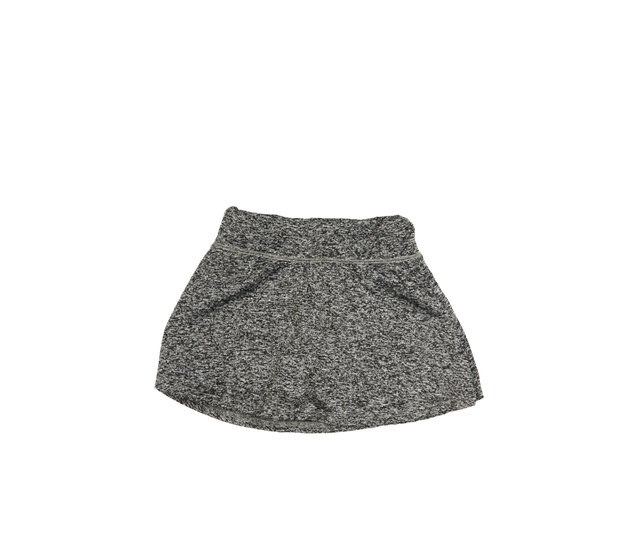 Šedá melírovaná sukně s všitými kraťasy
